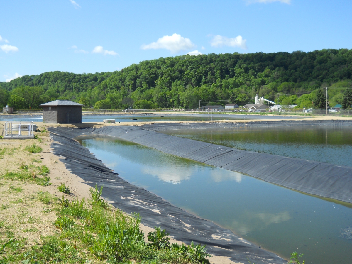 A wastewater treatment plant uses a chlorination process to reduce E. coli.